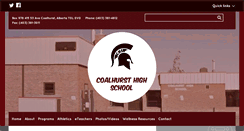 Desktop Screenshot of coalhursthighschool.ca
