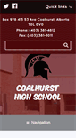 Mobile Screenshot of coalhursthighschool.ca