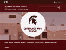 Tablet Screenshot of coalhursthighschool.ca